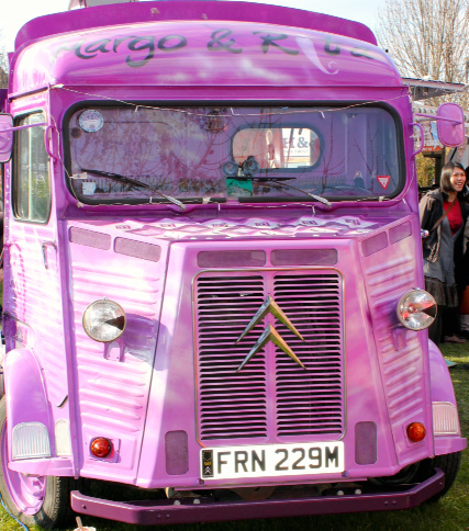Purple Street Food Traders Van