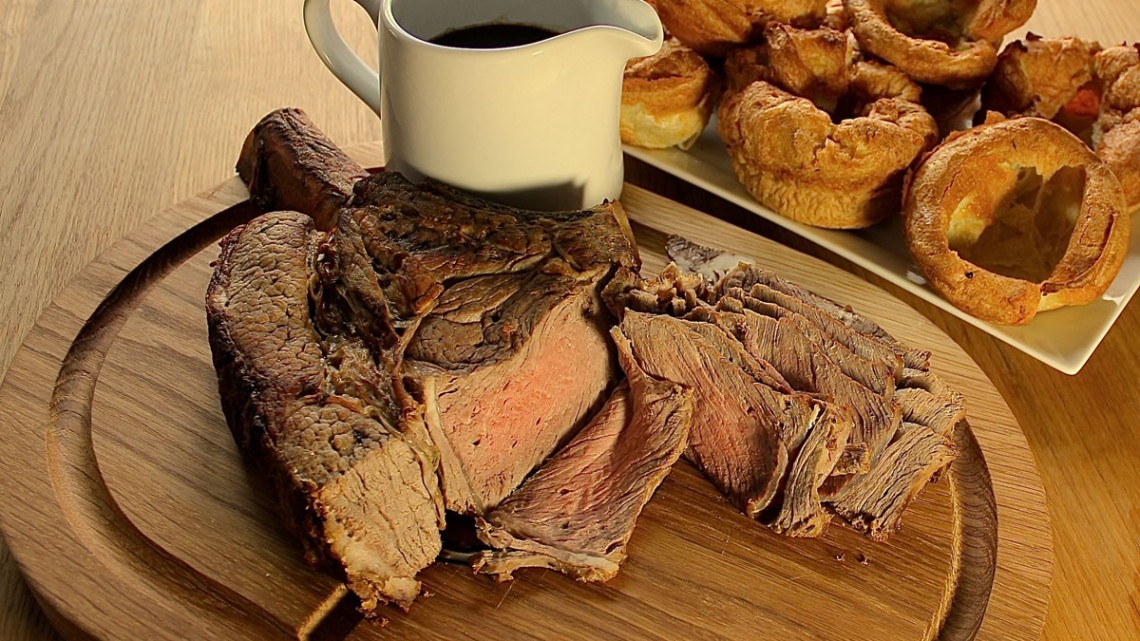 Rib of Beef with Yorkshire Pudding