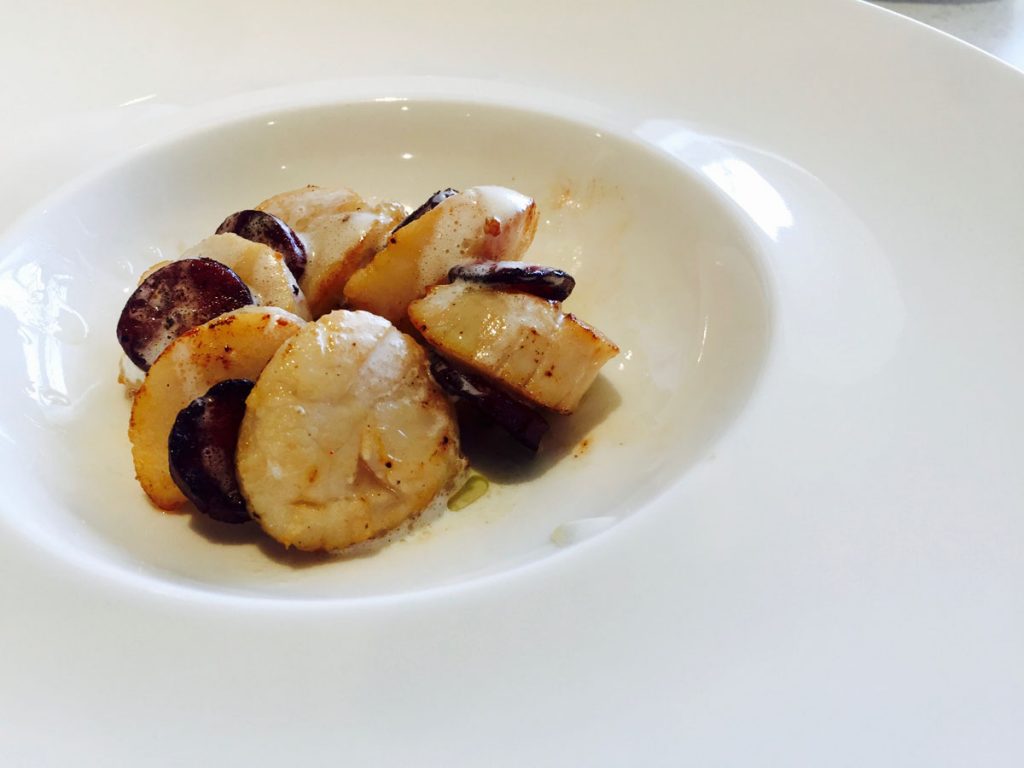 Chorizo and Scallops at Ashburton