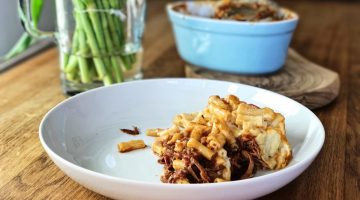 Baked Mac and Cheese with Beef Brisket Ragu