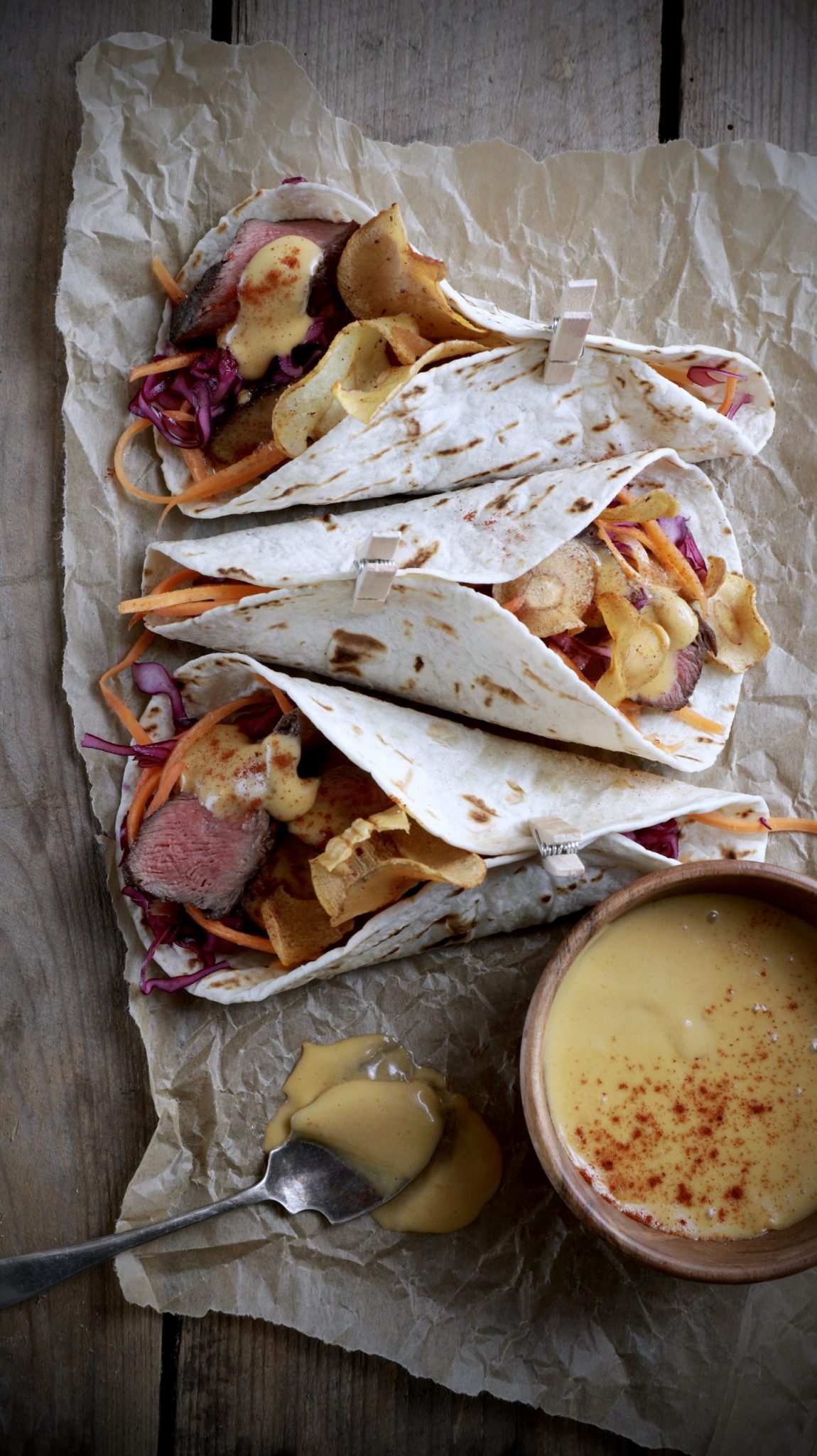 Flat Iron Steak Tacos with Espresso Hollandaise YorkshirePudd.co.uk