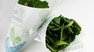 Watercress in packaging