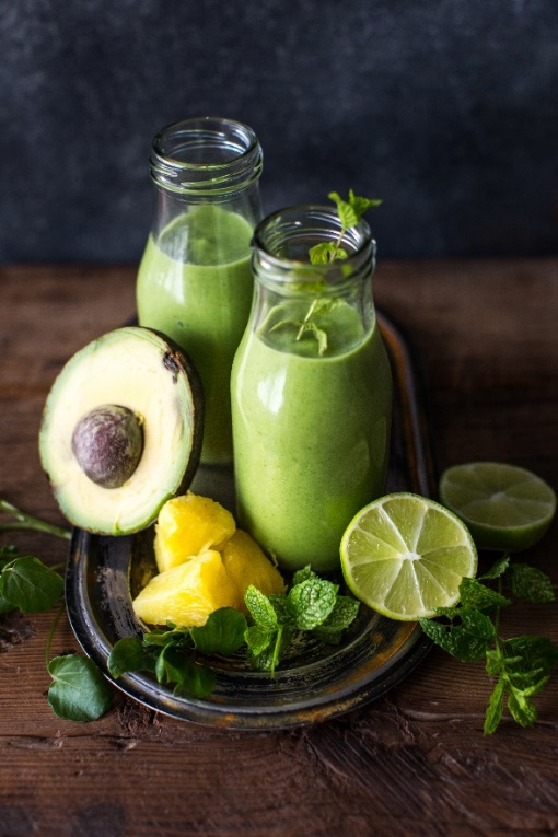 Watercress and avocado smoothie 