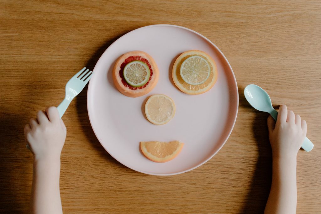 Plate with face