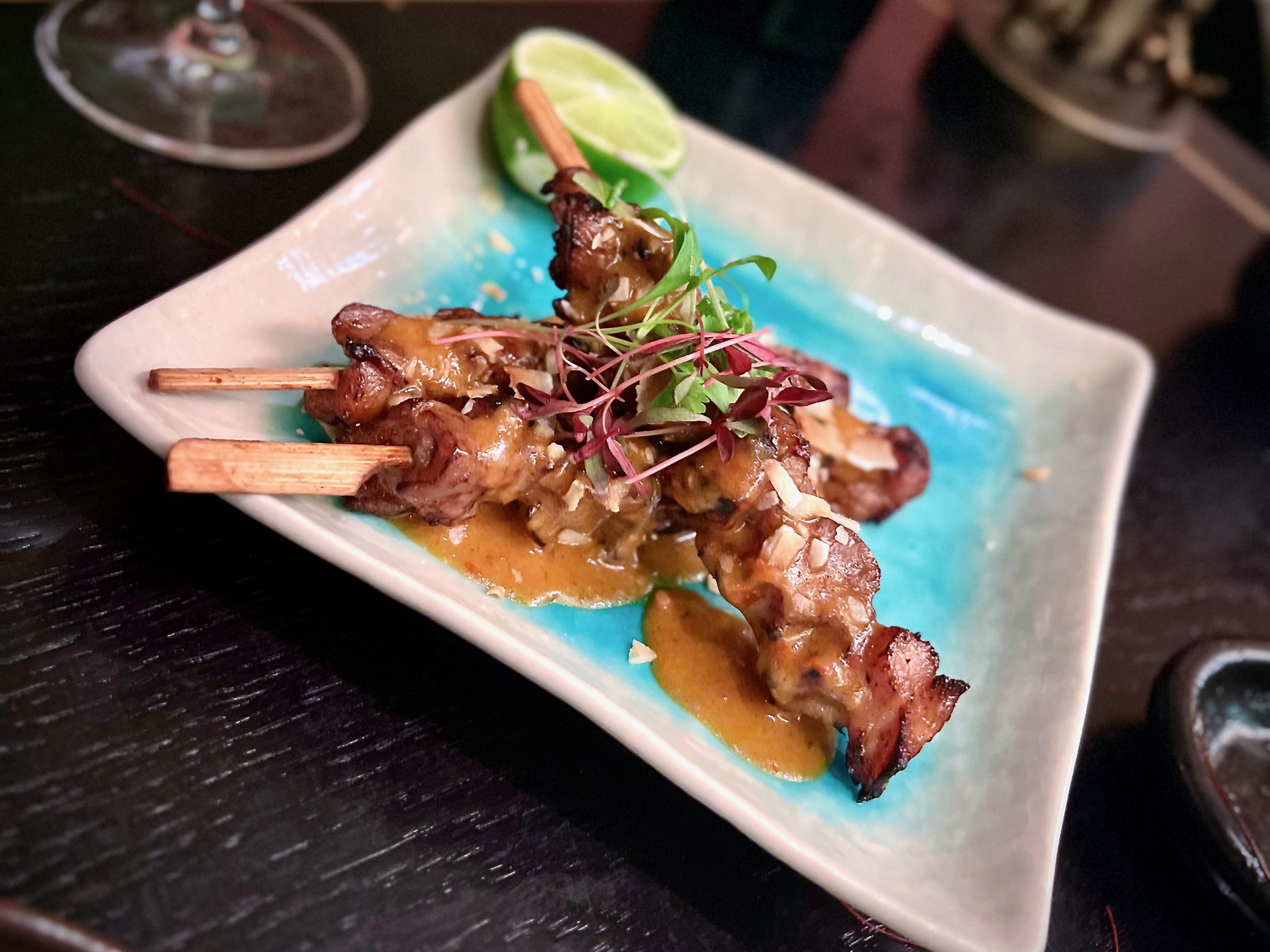 Chicken Skewers at The Ivy Asia in Leeds