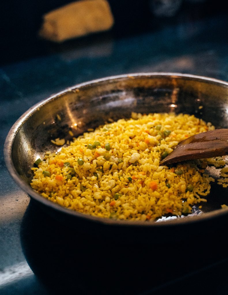 Saffron and Almond Rice