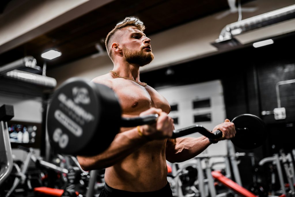 Bodybuilder in the Gym