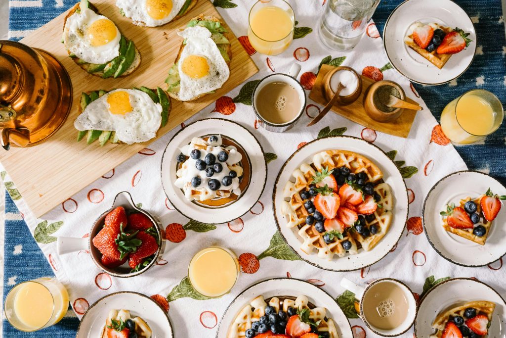 Summer Breakfast Food Table
