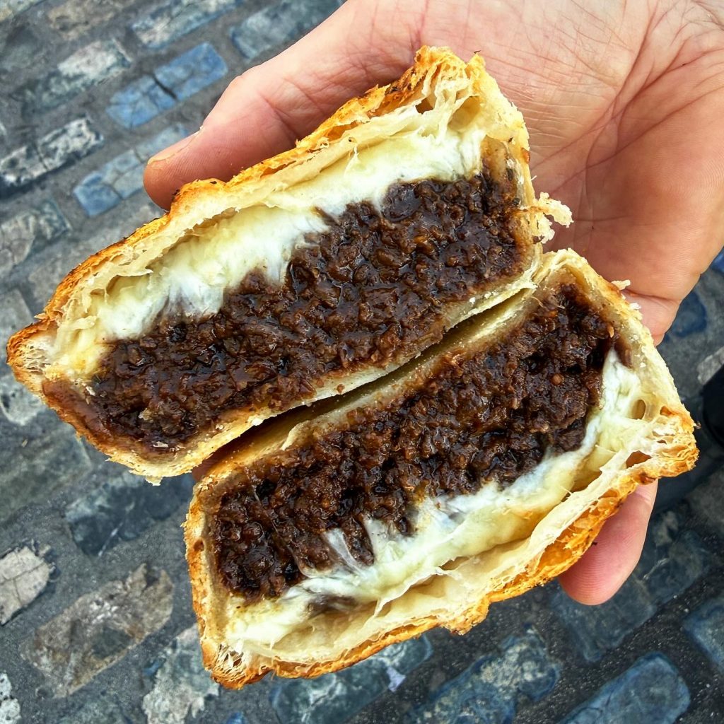 Signature beef and cheese pie from Proper Pies in Sunderland with buttery pastry and hearty filling