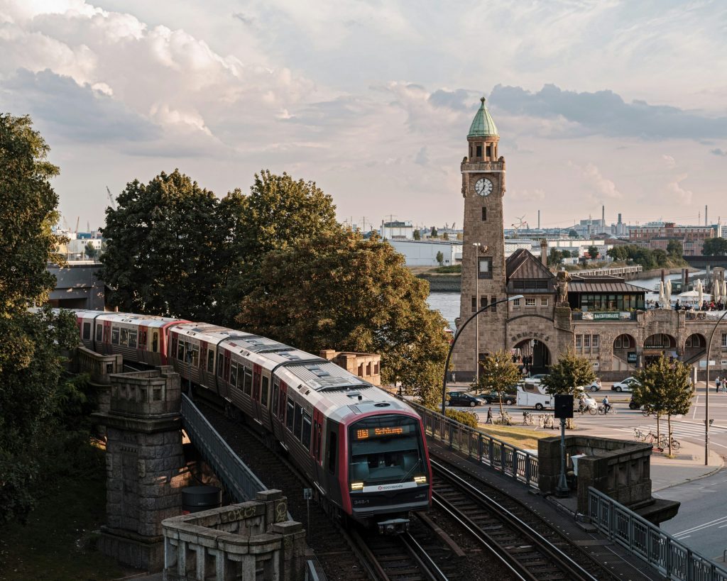 A city scene of Hamburg