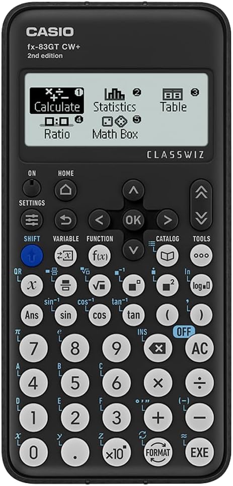 Casio fx-83GTCW+ scientific calculator for secondary school