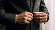 Figure of a man in a wedding suite