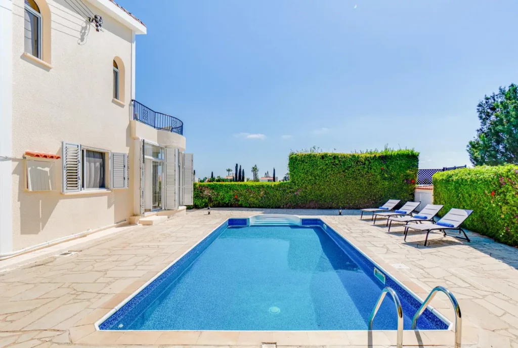 Private villa in Cyprus with an outdoor swimming pool