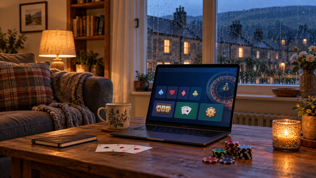 UK casino sites enjoyed during a cosy Yorkshire night in